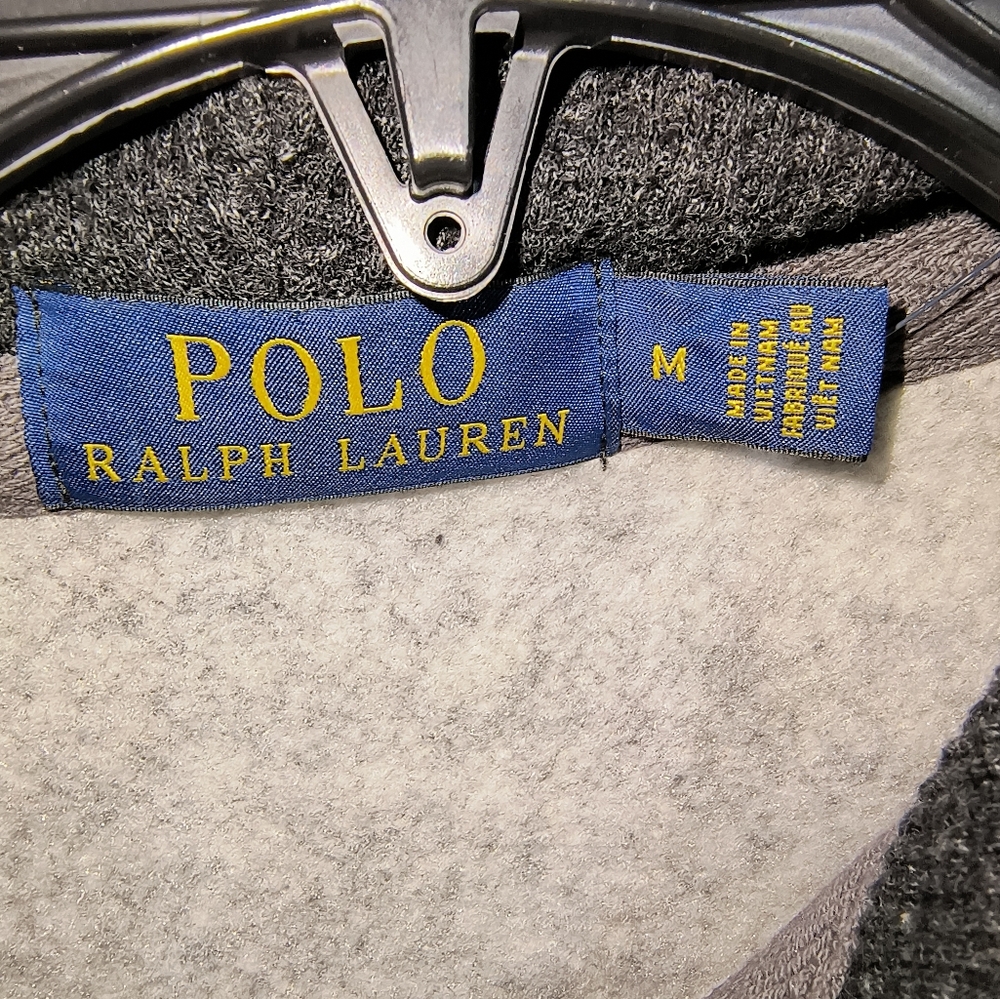 Polo by Ralph Lauren Men's Gray Hoodie Jacket - Picture 3 of 5